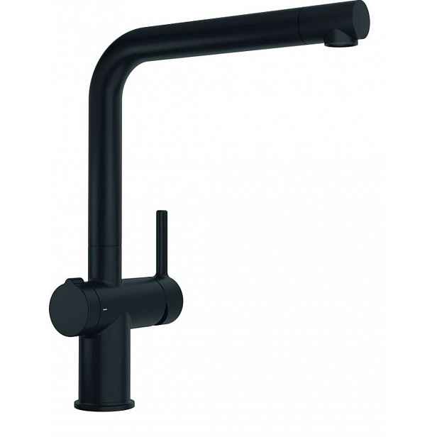 Franke Active - Dřezová baterie FN 5350.901, s ovládáním výpusti Twist, matná černá 115.0669.768