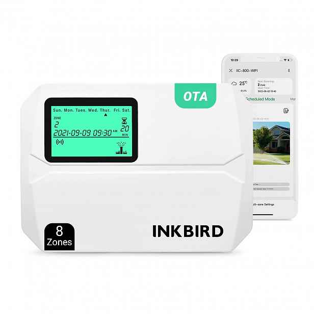Počítač Inkbird IIC-800-WIFI s 8-zónovou sezónní úpravou
