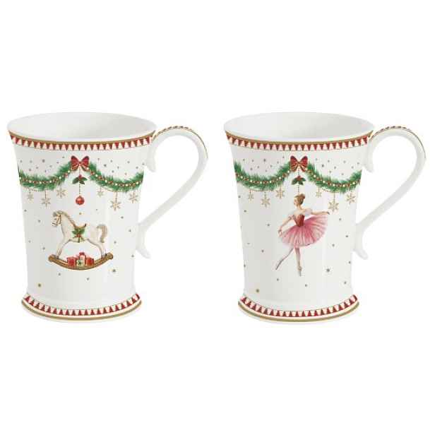 Sada 2 porcelánových hrnků, 300ml, "Magie de Noel" - Easy Life