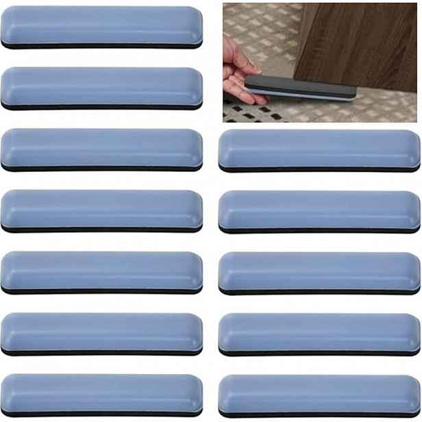 TEMU 12 ks Kluzáků na nábytek, 16X75 mm Samolepicí podložky pro snížení hluku, Odolné a proti poškrábání pro náročné nábytek, židle, spotřebiče,
