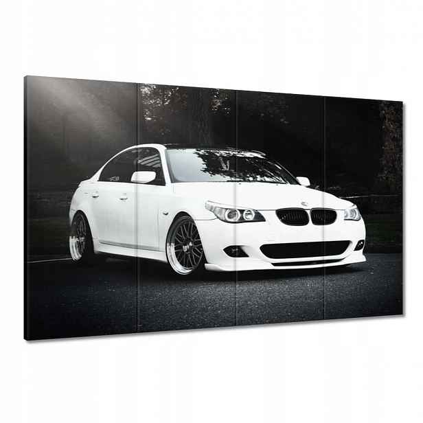 Obrazy 120x80 Bílé Bmw Šedé Auto