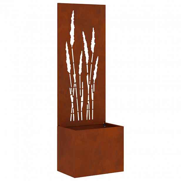 vidaXL Soukromí na zahradě Řezací Rezavá 50 x 32 x 150 cm