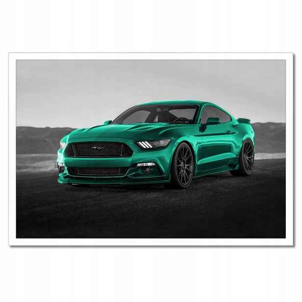 Plakáty v rámu 60x40 Ford Mustang Auto Usa