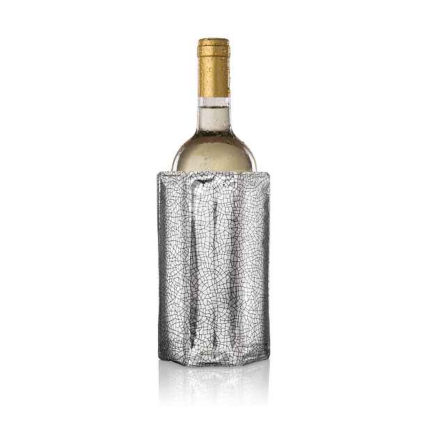 Chladicí obal na víno, Vacu Vin, stříbrný, 38803606