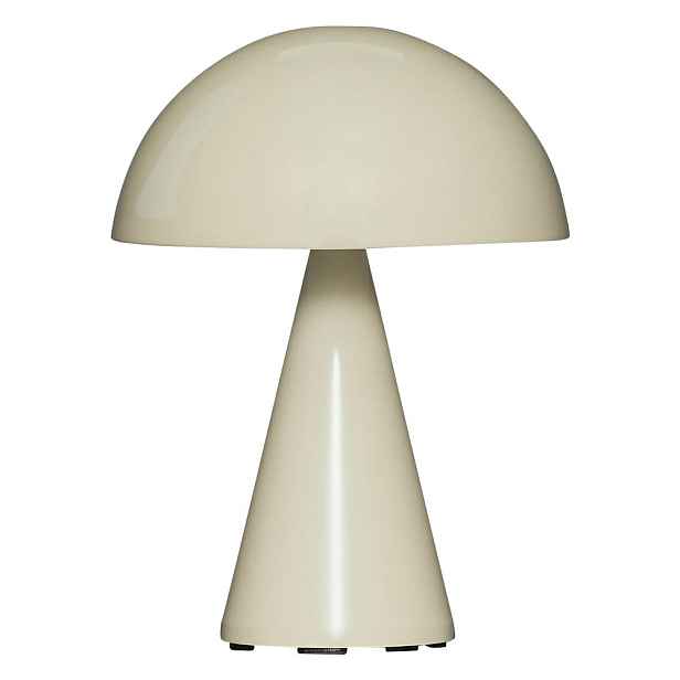 Krémová LED stmívatelná stolní lampa (výška 20 cm) Mush – Hübsch
