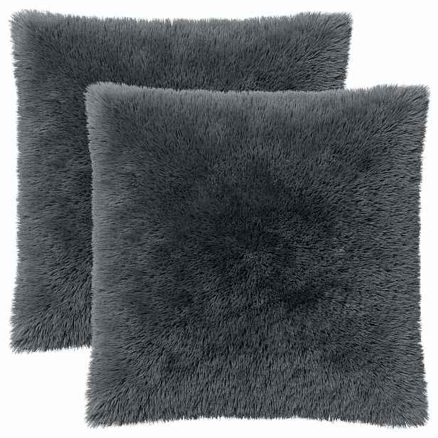 vidaXL Povlak na polštář 2 pcs HEERLEN Antracitová 65 x 65 cm