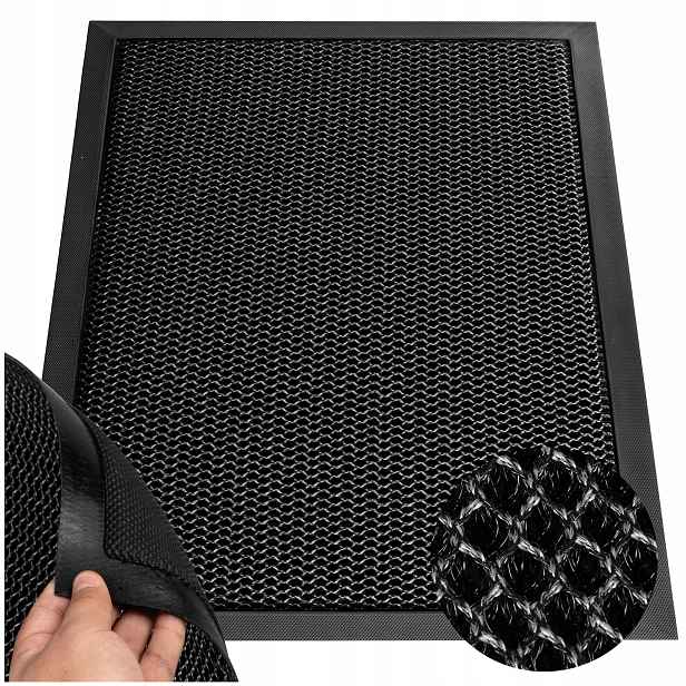 3D Vstupní Stěrač Na Dveře Do Bot Vnější Gumová Podložka 80x120CM