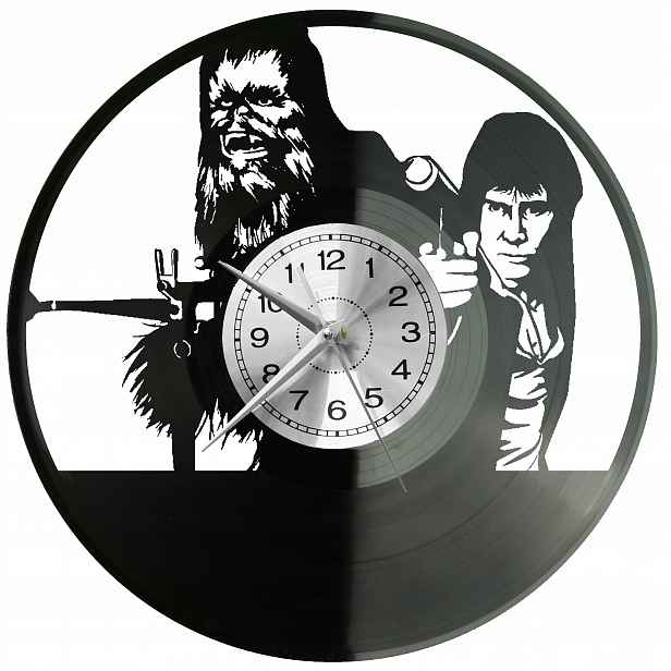 Star Wars Dárek Originální dekorace do domu Hodiny z vinylové desky