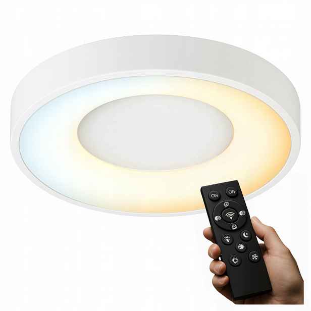 Led lampa Stropní Svítidlo stropní Stmívatelná 3 Barvy 40W 38 Cm Kulatý Bílá Dálkový Ovladač