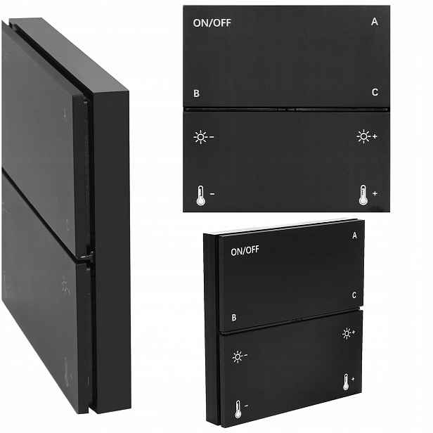 Ovládací Panel Tuya Smart Ovladač Personalizace Funkcí Černý SW0109M