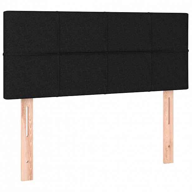 vidaXL Čelo postele černé 90x5x78/88 cm textil