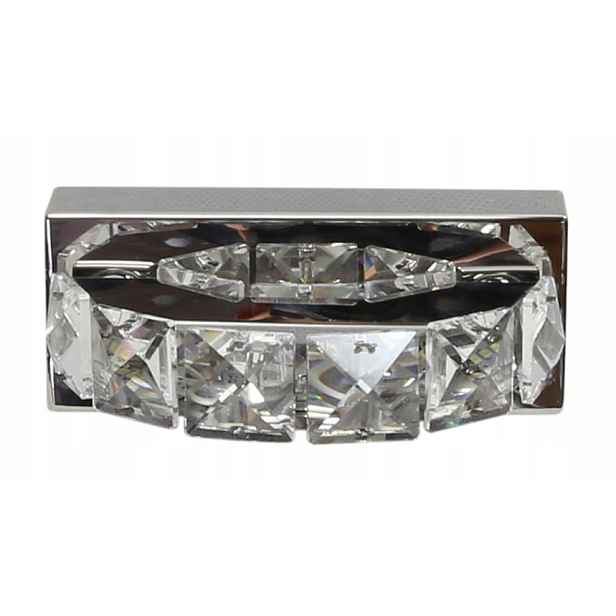 Nástěnné Led svítidlo chromové, křišťálové, glamour do ložnice obývacího pokoje Candellux