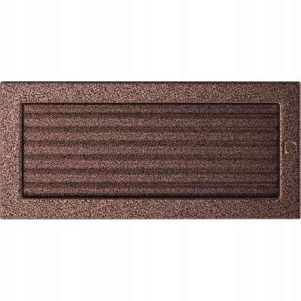Ventilační mřížka 17x37 měděná s žaluzií