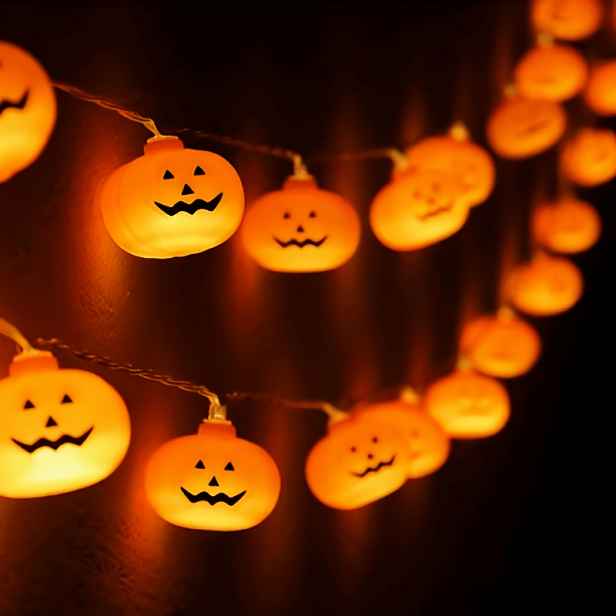 TEMU Halloweenské mini žárovky na baterie ve tvaru houby (baterie nejsou součástí balení)