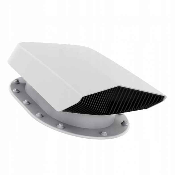 Větrací Ventilátor Na Ploché Pokrytí Světle Šedý 7036