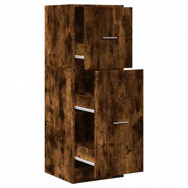 vidaXL Skříňka na léky kouřový dub 40 x 41 x 118 cm kompozitní dřevo