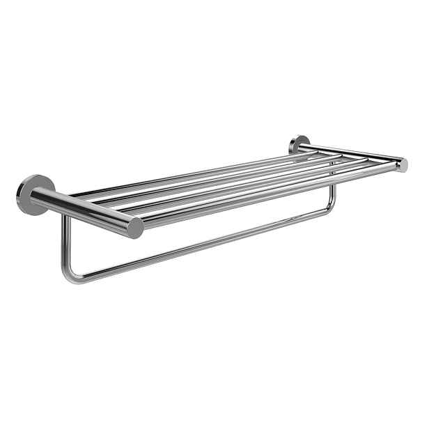 Villeroy & Boch Elements Tender - Držák ručníku s poličkou, délka 60 cm, chrom TVA15100600061