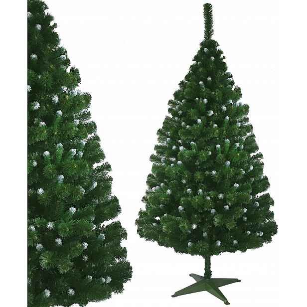 Umělý vánoční stromeček Zelená Bílá 120 cm, hustý stojan