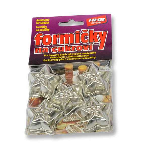 form.Hvězdička mini, 30ks sada, pocín