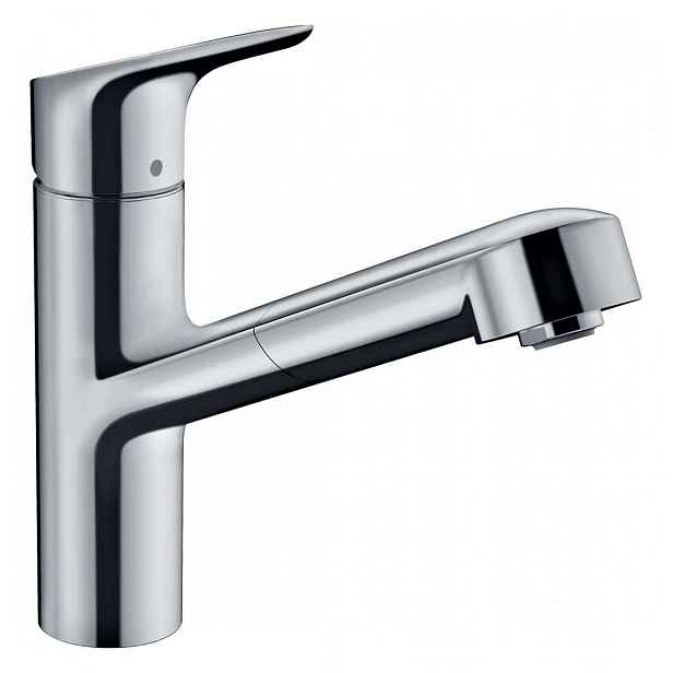 Hansgrohe Focus M43 - Dřezová baterie s výsuvnou koncovkou, chrom 71842000