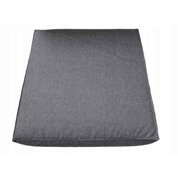 Polštář sedák 60 x 60 x 15 Silver Černý