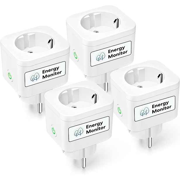 4x Inteligentní Wifi Zásuvka Meross MSS305 16A Měření Spotřeby Energie