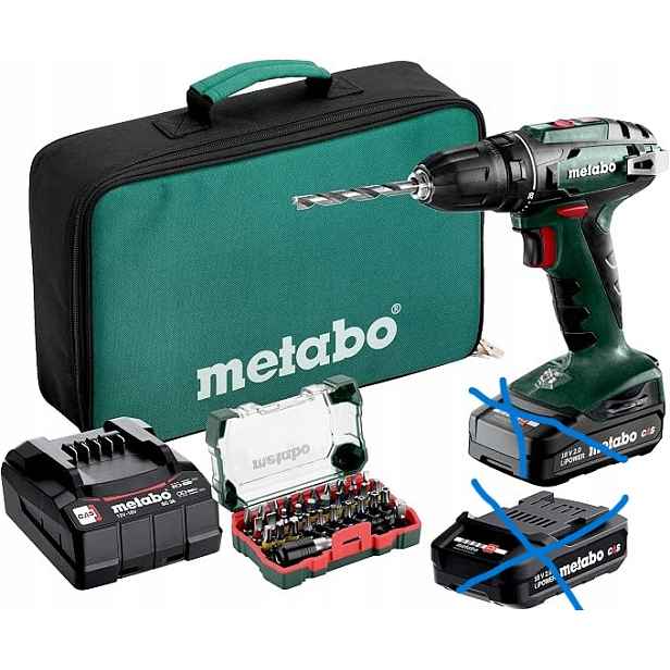 Akumulátorová aku šroubovák s vrtacím šroubovákem Metabo Bs 18