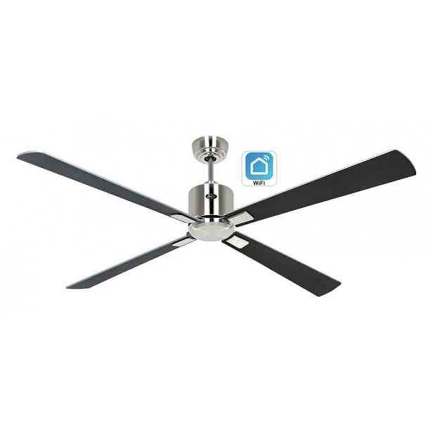CasaFan 942337W Eco Neo III WiFi, stříbrná a wenge, stropní ventilátor