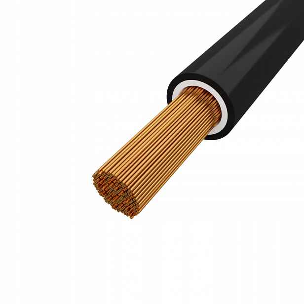 Kabel 4mm2 černý H07V-K 100 m Ovládací lanko 450/750V