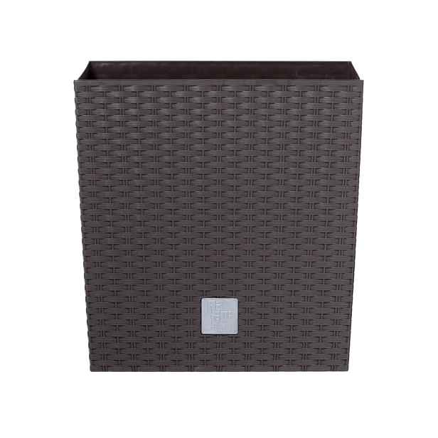 Prosperplast Květináč Rato Flat tmavě hnědý, varianta 26,5 cm