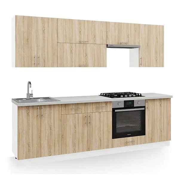 Casarredo Kuchyně FELIPE 250 bílá/dub sonoma