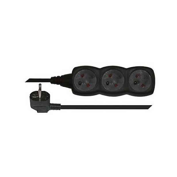 Kabel prodlužovací 3zásuvka Emos 3 m 1 mm2 IP 20