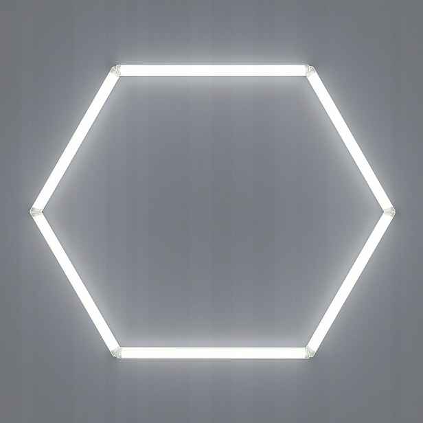 Panelová lampa Hexagon 1 stropní svítidlo bílá pro garáž 6500K
