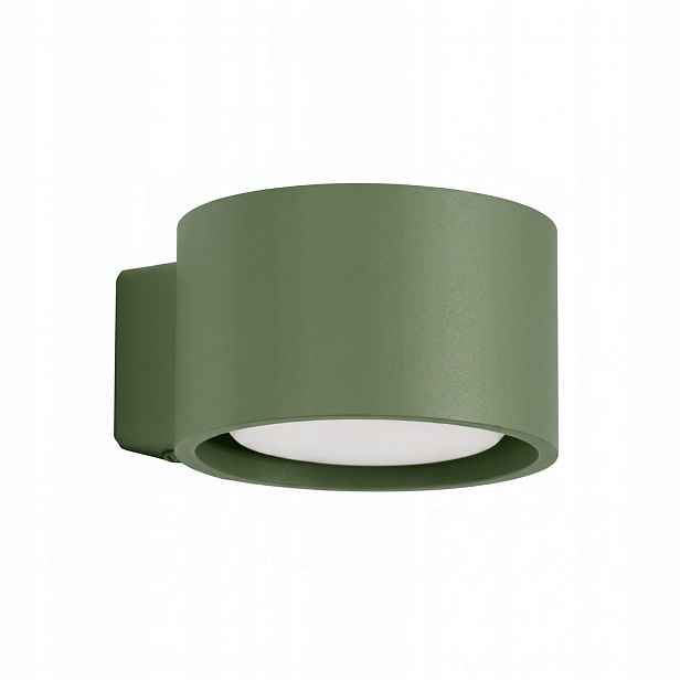 Sollux Lighting Nástěnné svítidlo Modo kulatý olivově zelené 1xgx53 10w
