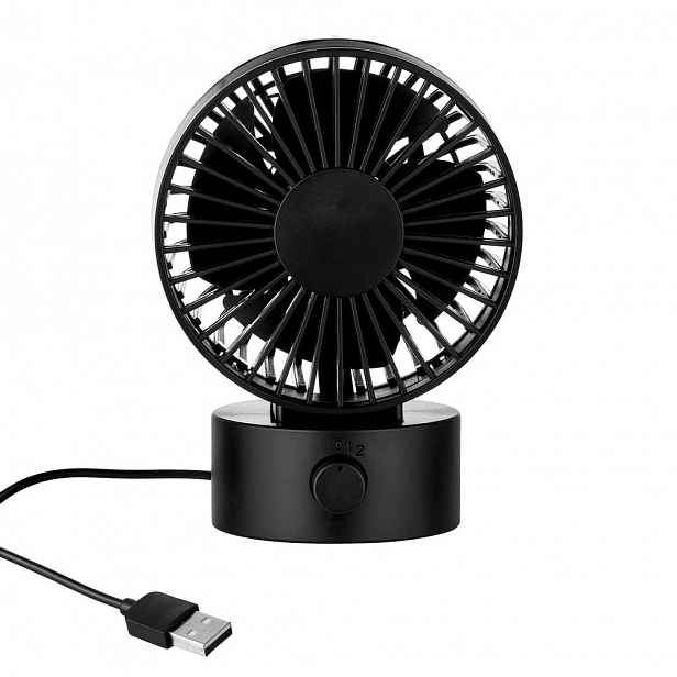 Butlers AIR WAVE Mini větrák s USB připojením - černá
