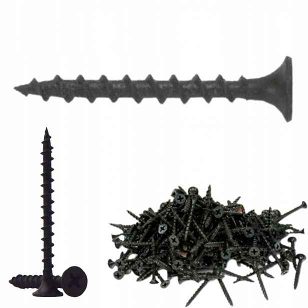 Fosfátované vruty karton-sádra dřevo kuželová hlava 3,5 x 35 10 kg