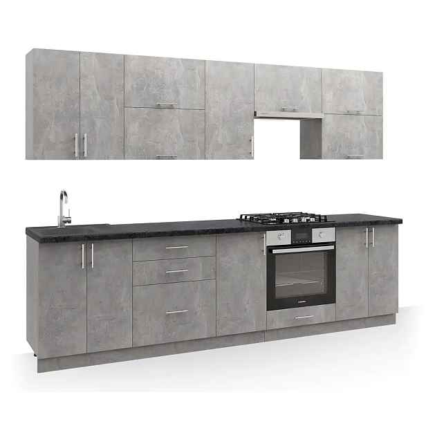 Casarredo Kuchyně FELIPE 280 beton/beton