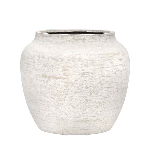 Pottery Pots Květináč Astra, barva ovesně bílá, vel. L - ø 55 cm | v. 48 cm - PotteryPots