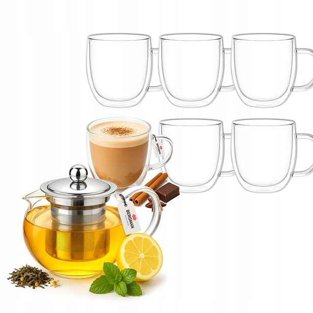 Sada Bergman džbán 950 ml 6 termosklenic 350 ml