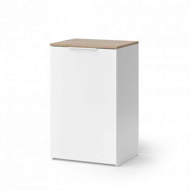 Vicco KREDENC Wido Bílá 50 x 80 cm s policí