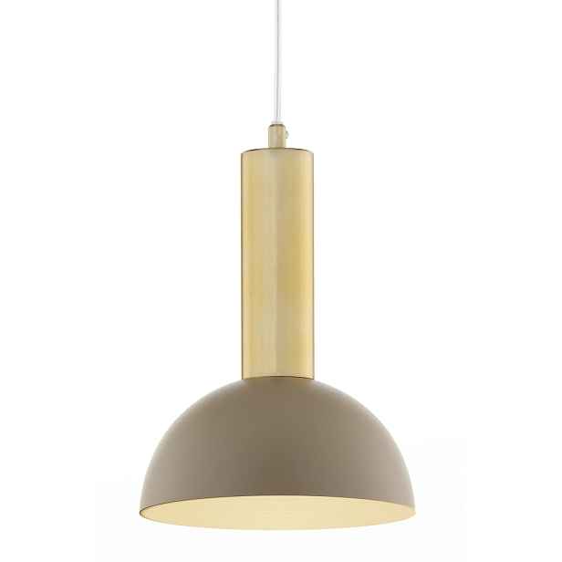 Závěsná lampa béžovo-zlatá kopule fi18cm 1xE27 15W Sigma Lighting