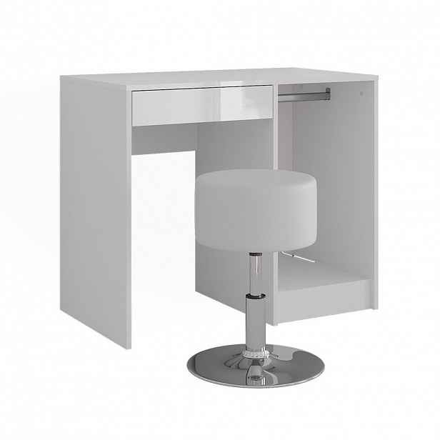 Vicco TOALETNÍ STOLEK Sherry Bílá/bílý vysoký lesk 89.8 cm s stoličkou