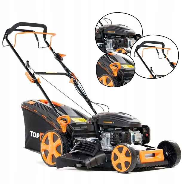 Benzínová Sekačka Na Trávy S Pohonem Top Cut Motor Loncin 5,44KM 51CM 4V1
