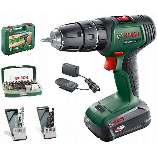 Bosch UniversalImpact 18V Aku Vrtačka 1 akumulátor kufr