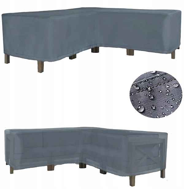 Obal na Zahradní Nábytek Rohový Voděodolný 270x270x100x70 cm univerzální