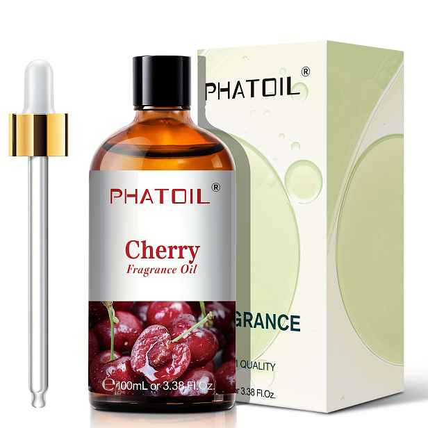 TEMU 1 ks PHATOIL 100 ml / 3,38 fl. oz Olej s vůní třešní, Esenciální oleje s ovocnou vůní, Dlouhotrvající , Oleje s velkým objemem, Olej pro domácí