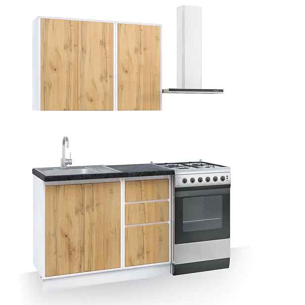 Casarredo Kuchyně NUEVA A 100 bílá/apalačský dub