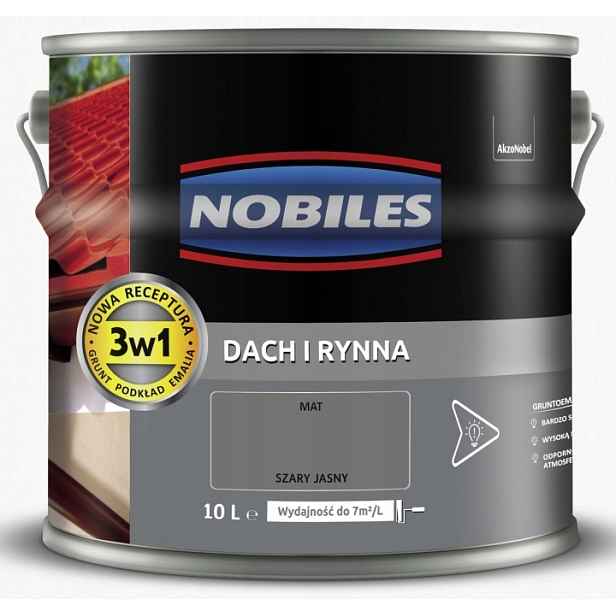 Nobiles Střecha A Žlab 10L Šedá Světlá Barva Na Střechu, Pozinkovaný Plech