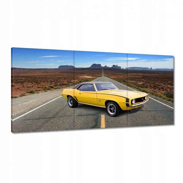 Obrazy 120x60 Žlutý Chevrolet Ss Auto