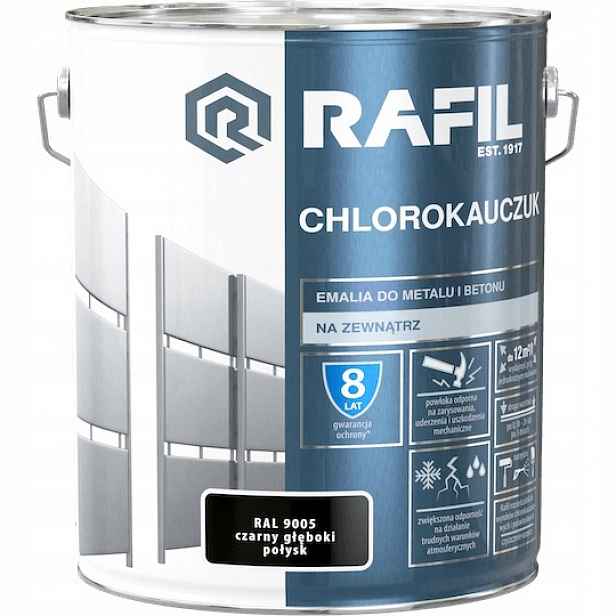 Rafil Chlorkaučukový Smalt 10 L Černý Hluboký Ral 9005 Lesk